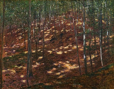 Antonín Slavíček Slunce v lese 1898